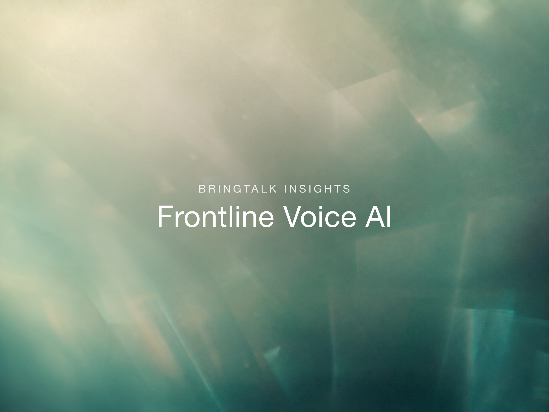 Voice AI Should Extend Frontline Teams, Not Replace Them