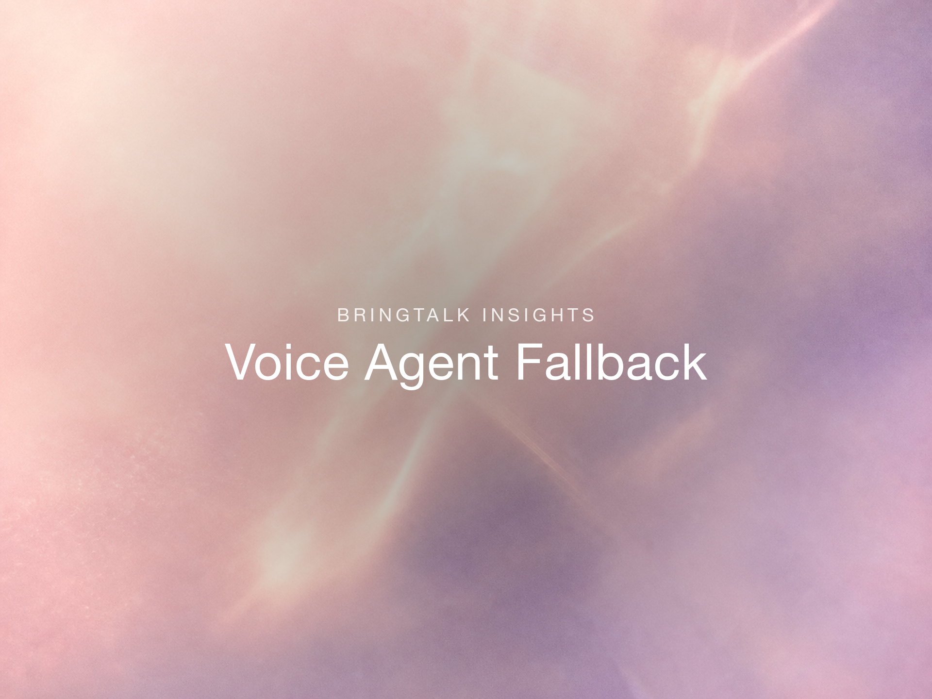음성 에이전트 Fallback 설계: 침묵 없이 실패를 회복하는 3개 레인